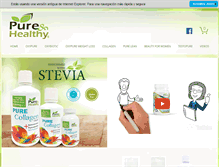 Tablet Screenshot of mypureandhealthy.com